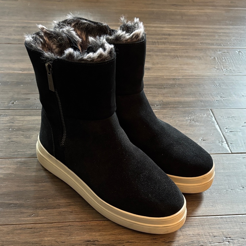 Black Suede Ankle Booties